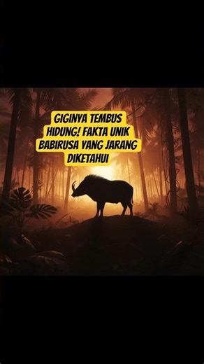 Its Teeth Go Through Your Nose! Unique Babirusa Facts That Are Rarely Known #wonderfulindonesia #...
