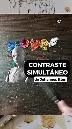 Masterclass de Color: Contraste de Simultáneo por Johannes Itten