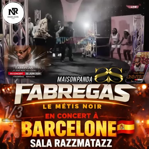 🇪🇸 Fabregas Le Métis Noir Faiseur des Stars ET TOUTE L'ÉQUIPE LM Villa Nova AU GRAND COMPLET EN CONCERT À RAZZMATAZZ BARCELONE 💙❤️🇪🇸 BOM DIA UNIVERSITY OF THE‼️ WORLDhttps://www.musikaze.net/web/?menu=36&pagina=&siteID=fabregaslemetisnoir #Barcelone #Barcelona #espa #fabregas_le_metis_noir #VillaNova #RABILSON