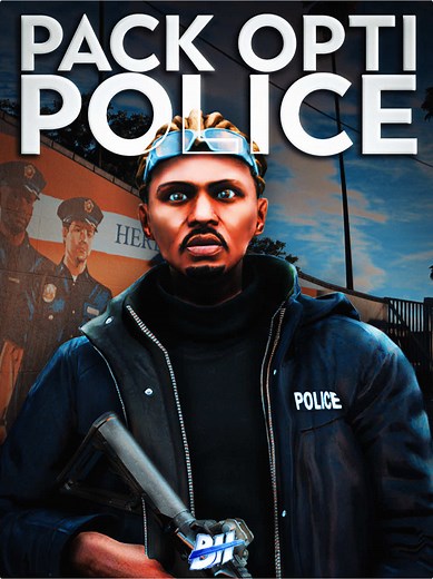 PACK OPTI POLICE 🚔 #fivem #graphicpack #gta5 #fivemroleplay #packgraphique