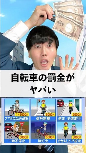 自転車の罰金がヤバい