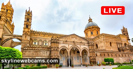 【LIVE】 Webcam Palermo Cathedral | SkylineWebcams