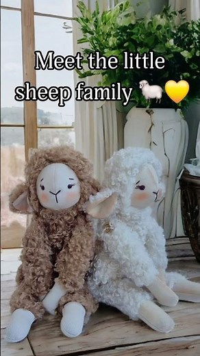 Soft Lamb Sewing Pattern 🐑 | Easy Plush Toy Tutorial | DIY Felt Toy PDF #ragdollpattern #lambdoll