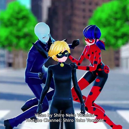 MMD Freaks (Ladybug, Chat Noir, Hawk Moth) #miraculousladybug #ladybug