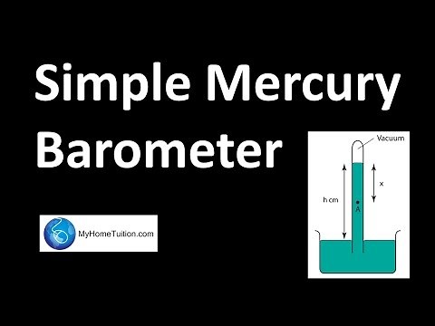 Simple Mercury Barometer | Pressure