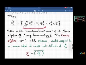 Francesco Brenti - Combinatorics of Cuntz algebras (ICECA2025)