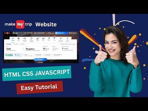 MakeMyTrip Clone Using HTML, CSS & JavaScript | Responsive Full Website Tutorial