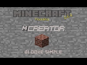 Créons un mod minecraft 1.6.4 [MCreator] - Episode 1 - Bloc simple [FR] [HD]