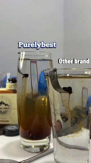 Shilajit is pure or not? We normally perform 2 tests to find shilajit purity. 1. Solubility test: Pure shilajit will solve completely in lookwarm water with dark redish color. 2. Fire Test: Pure shilajit will not burn while impure will burni with burning smell. #shilajit #bodyhealth #shilajittest #shilajitpurity #shilajitoriginal #firetest #puritytest