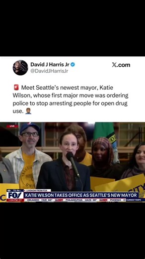 The first move as Mayor youre going to prohibit law enforcement from arresting people who are using drugs in the open??? how do you feel about this??? #Seattle #katiewilson #news #politics #democrat