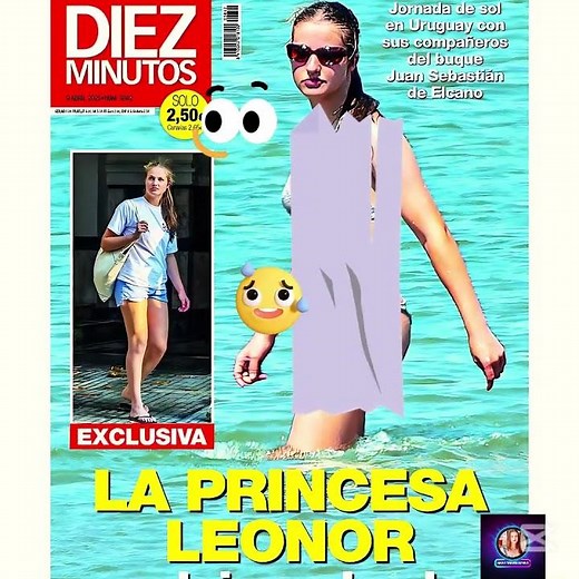 Multiple news agencies claim Princess Leonor was spotted in a bikini on a beach in Uruguay.