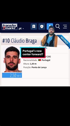 Should Portugal consider Claudio Braga as an option for the World Cup? #premiership #footytiktok #sui #worldcup2026 #celtic