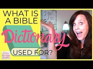 A Bible Dictionary & Concordance Explanation & REVIEW