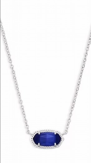 Upgrade Your Accessories with this Kendra Scott Necklace in Colbalt Cat’s Eye