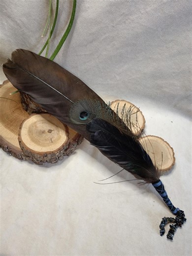 Smudging Fan, Large Smudging Feather, Shamanic Fan, Smudge Feather Fan (crow Feather) - Etsy