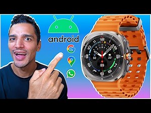 GALAXY WATCH ULTRA COM CÂMERA + PLAY STORE + GOOGLE MAPS - S7 ULTRA 4G LTE SMARTWATCH FULL ANDROID!