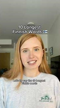 10 longest Finnish words 🇫🇮