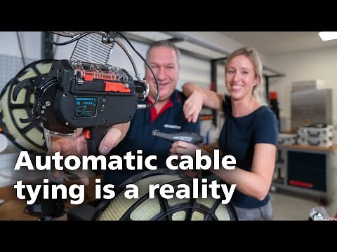 Automatic cable tie gun: Autotool 2000 CPK tutorial video (EN)