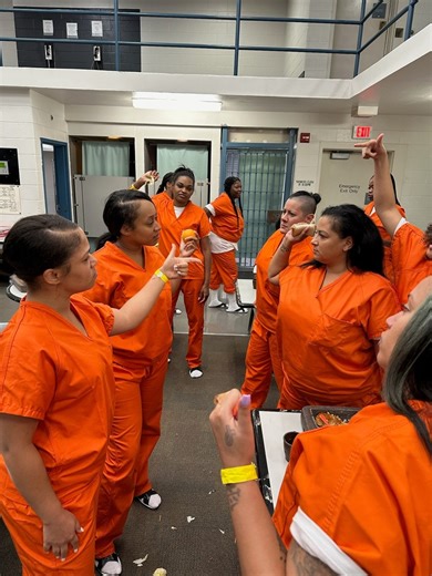 Crystal & Arnesha almost throw hands with the Latinas during chow call #God #Jesus #Jesusispoppin #Jesusbeenpoppin #kountrywayne #letthatsizzleinyourspirit #helpisontheway #love #filmmakerchasewalker | Kountry Wayne