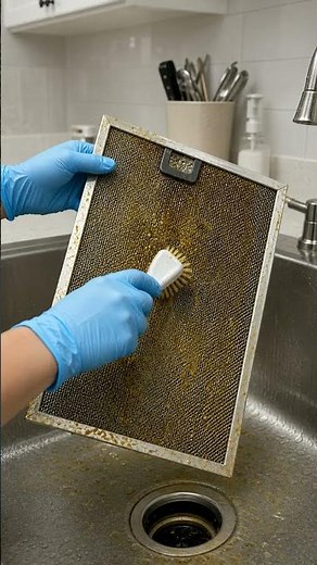 How to clean a greasy range hood filter #fixitwithfrank #cleaning