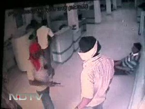 Masks, guns and CCTV at bank robbery