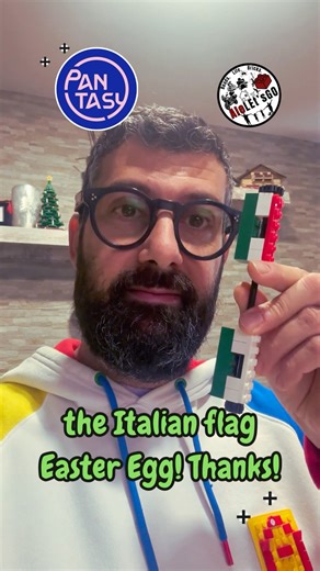 Italian flag 🇮🇹 Easter Egg! 🤯Pantasy surprised me! #eastereggs #shorts #afol ‪@pantasy8756‬
