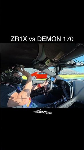 Wheelie popping Demon 170 can't hang with the Corvette ZR1X