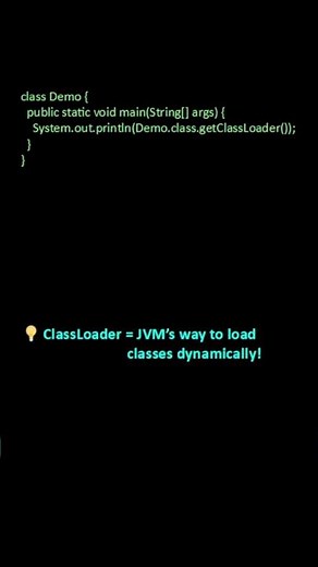 🔥 What is a ClassLoader in Java? | Java Interview Concept #shorts