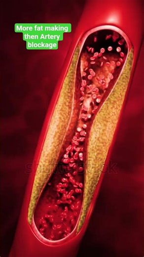 Artery blockage more eating oily food..fatty body #medical #medicine #hospital #body #meditation