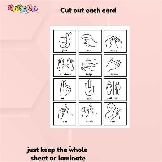 Baby Sign Language Poster,communication Cards,asl Flashcards Set| Autism Classroom Visual Supports |preschool Curriculum,toddler Routine - Etsy