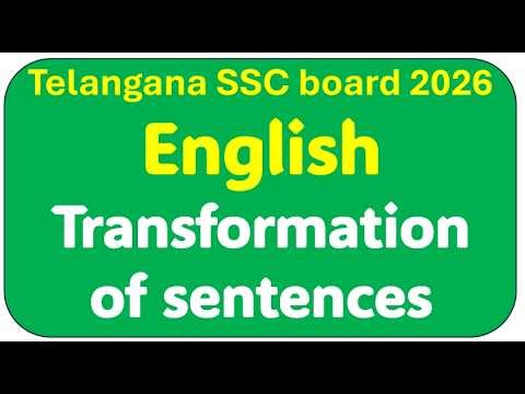 english transformation of sentences class 10. english important questions class 10 2026.