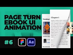 Page turn and flip animation for ebook app UI using After Effects