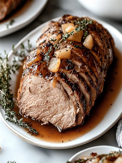 Slow Cooked Apple Cider Pork Roast Recipe