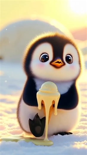 The Day a Baby Penguin Lost His Ice Cream #penguin #shorts #cartoon