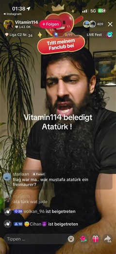 Vitamin114's Controversial Remarks on Atatürk