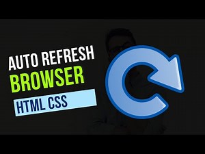 How to automatically refresh your browser in HTML and CSS while working