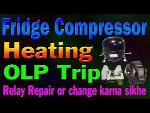 Refrigerator not cooling compressor heat up High amps pulling trip overload how to repair learn