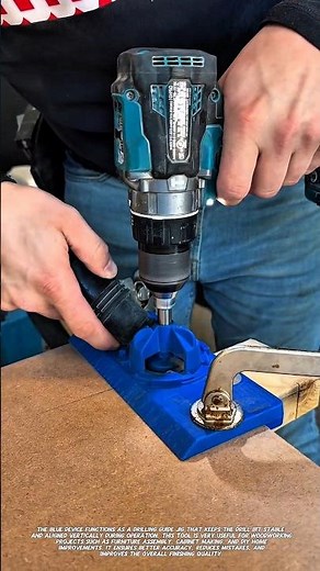 Smart Drilling Guide Tool for Perfect Straight Holes | Woodworking Hack.