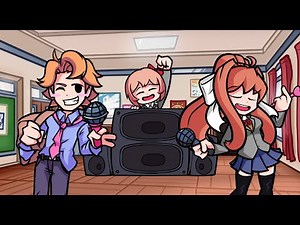 Lore But Senpai And Monika Sing It FNF Cover
