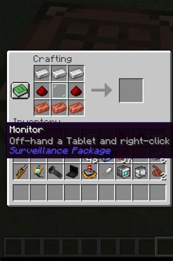 How To Make The Camera Monitor In FNAF Management Wanted #fnaf #minecraft #minecraftmod