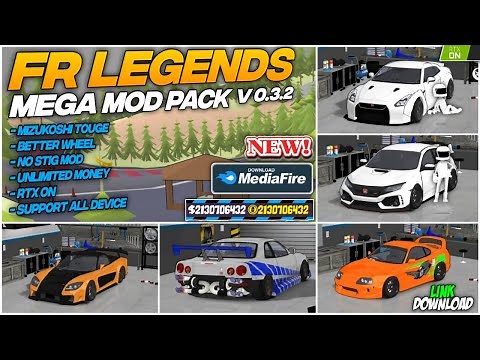 Download FR Legends New Mega Mod Pack | CIVIC | R35 | TWIN TURBO | RX7 | Mizukoshi Touge | V0.3.2
