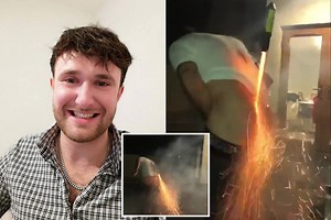 Scots yob who blasted rocket from bum cheeks faces being kicked out family home