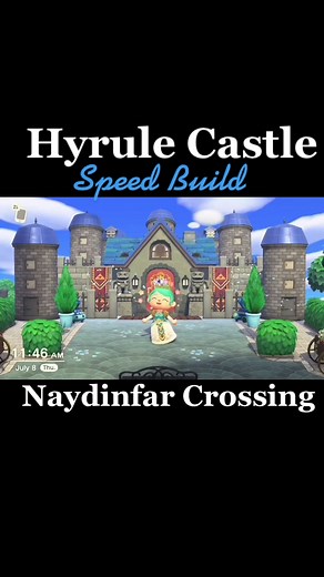 Exploring Hyrule Castle in ACNH (Speedrun)