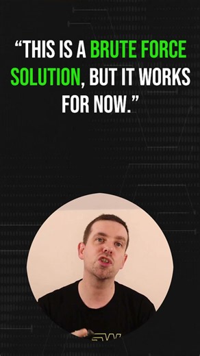 Brute Force Solution Explained (Coding Interview English for Developers)