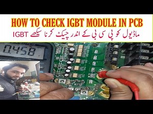 How to Check Igbt Module In PCB & igbt Error Code Ko Pcb, Kse Check Kre, Vfd Repairing Lab