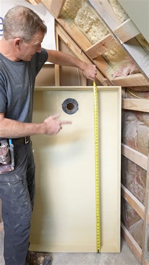 Bathroom Remodeling Teacher on Instagram: "Tile Redi is one of my favorite waterproofing systems for Tile Showers 😊 - Completely Waterproof - Easy to Install - Order Online 👉 https://bit.ly/TileRedi Here are a few measuring tips: 1. If you are replacing a tub & converting to a walk-in shower, a 60" wide pan will work 99.9% of the time. So if you are measuring existing shower and from finished drywall to drywall (or plaster to plaster) and its 57-59", a 60" wide pan will work 