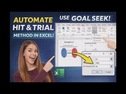 Directly Perform Hit and Trial Method in Excel Using Goal Seek!