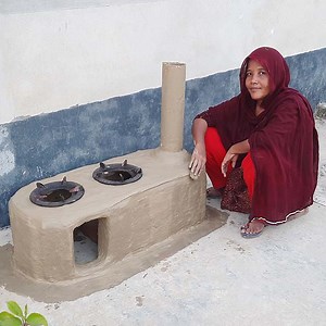 How to make mud clay oven for outdoor cooking | Rana Craft