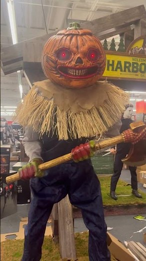 Spirit Halloween 2026 Animatronic Pumpkin Punisher in Store Demo