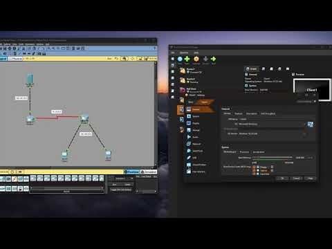 Administrasi Jaringan(UAS) - Topologi Sederhana (2 router, 2 client, 1 server) | Berbasis VM